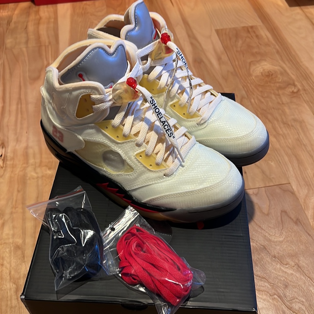 Nike Air Jordan 5 Off-While Sail Virgil Abloh